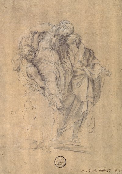 Deux hommes portant un corps - Stefano Pozzi